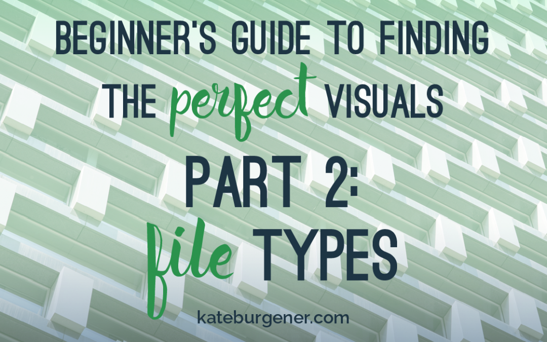 Beginner’s Guide to Finding the Perfect Visuals – Part 2: File Types