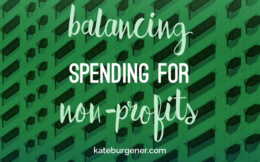 Balancing spending for non-profits