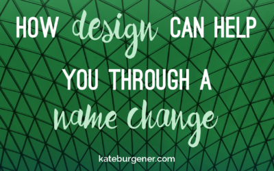 How design can help you through a name change
