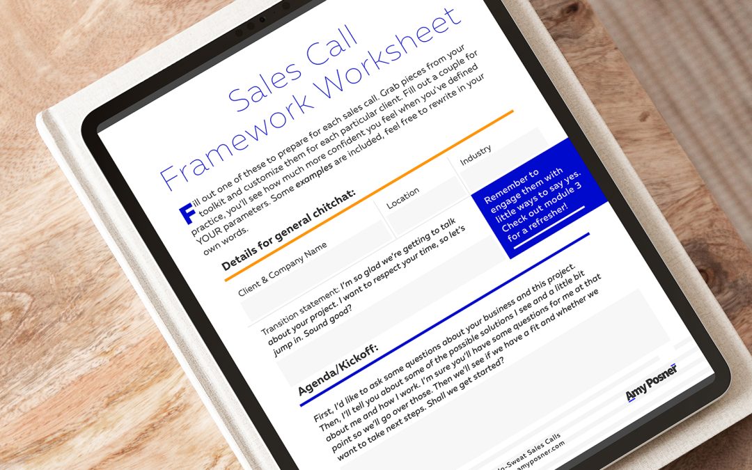Interactive Sales Call Workbook